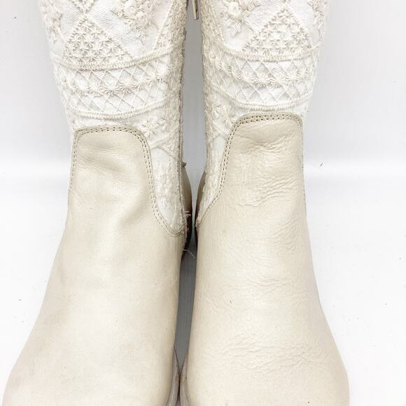 Free People Women's Bren OTK Crochet Western Cowgirl Boots Size US 8 EU 38 - Picture 11 of 15